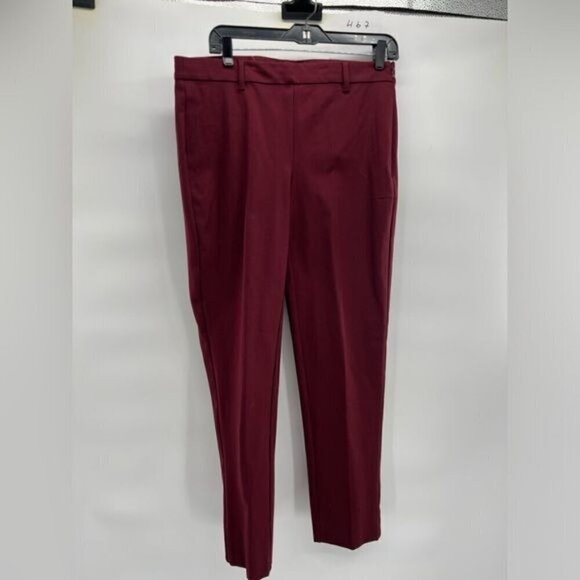 Brooks Brothers maron red trousers pants size 8 side zip ankle - Picture 1 of 10